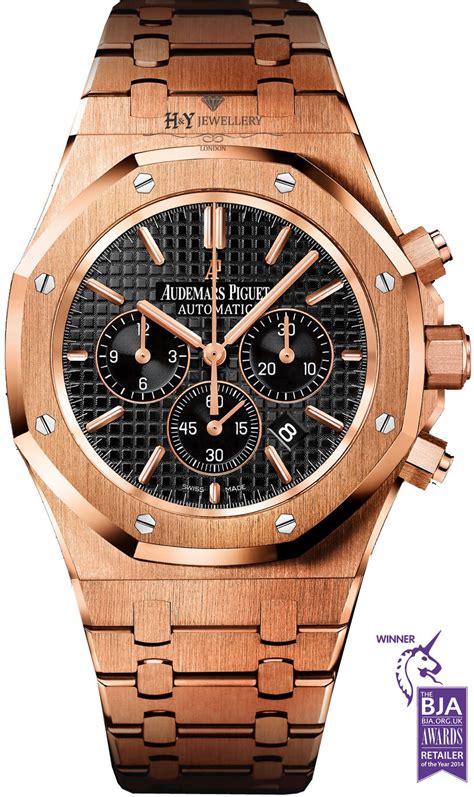 audemars piguet royal oak chronograph gold blue dial|Audemars Piguet rose gold.